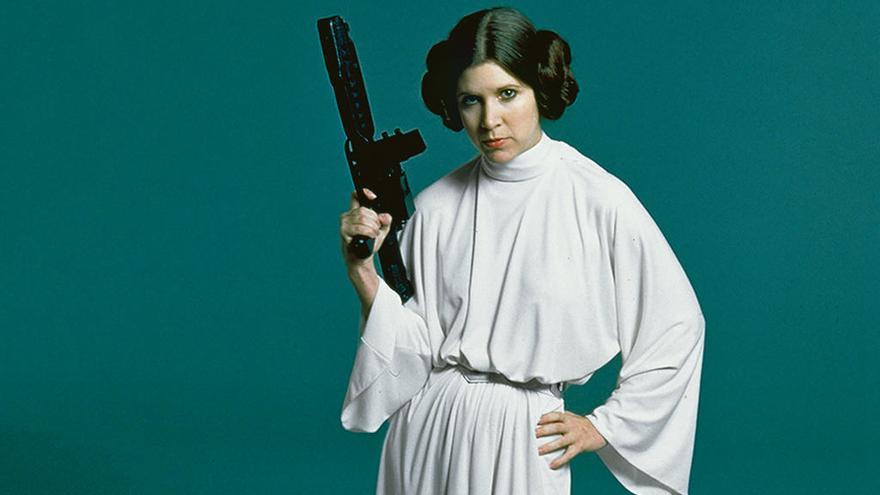 Carrie Fisher, caracterizada como Princesa Leia en el &quot;Episodio IV&quot;.