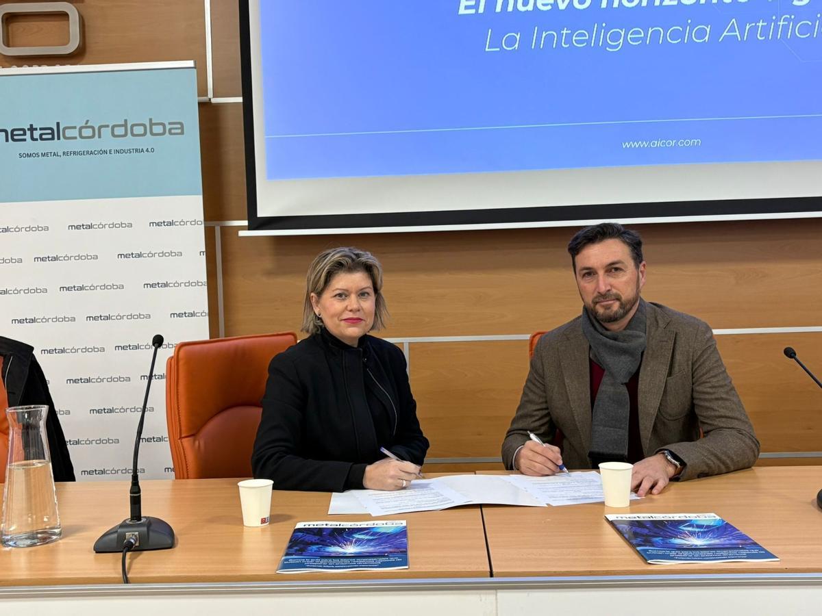 Firma del convenio de colaboracion de MetalCórdoba y CIAC.