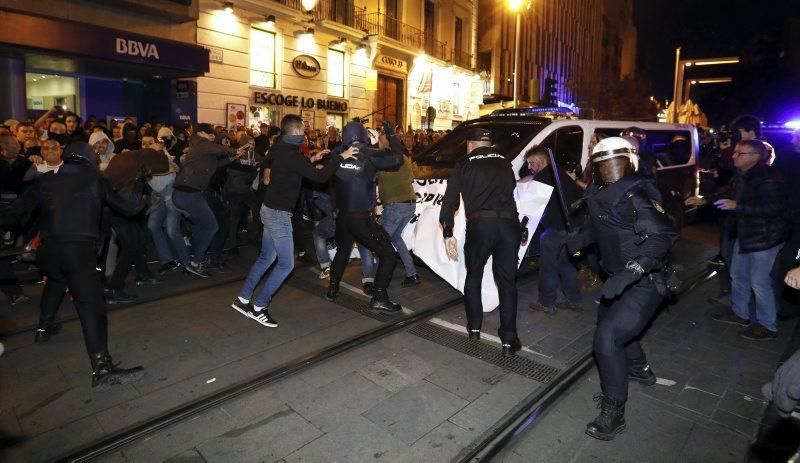 Manifestaciones en Plaza España por el 'procés'