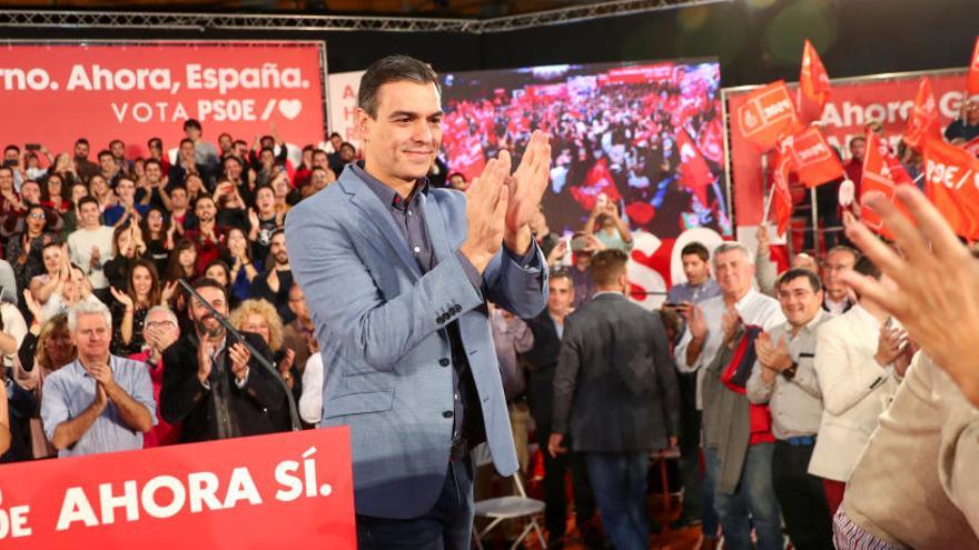 Pedro SÃ¡nchez, en un acto del PSOE