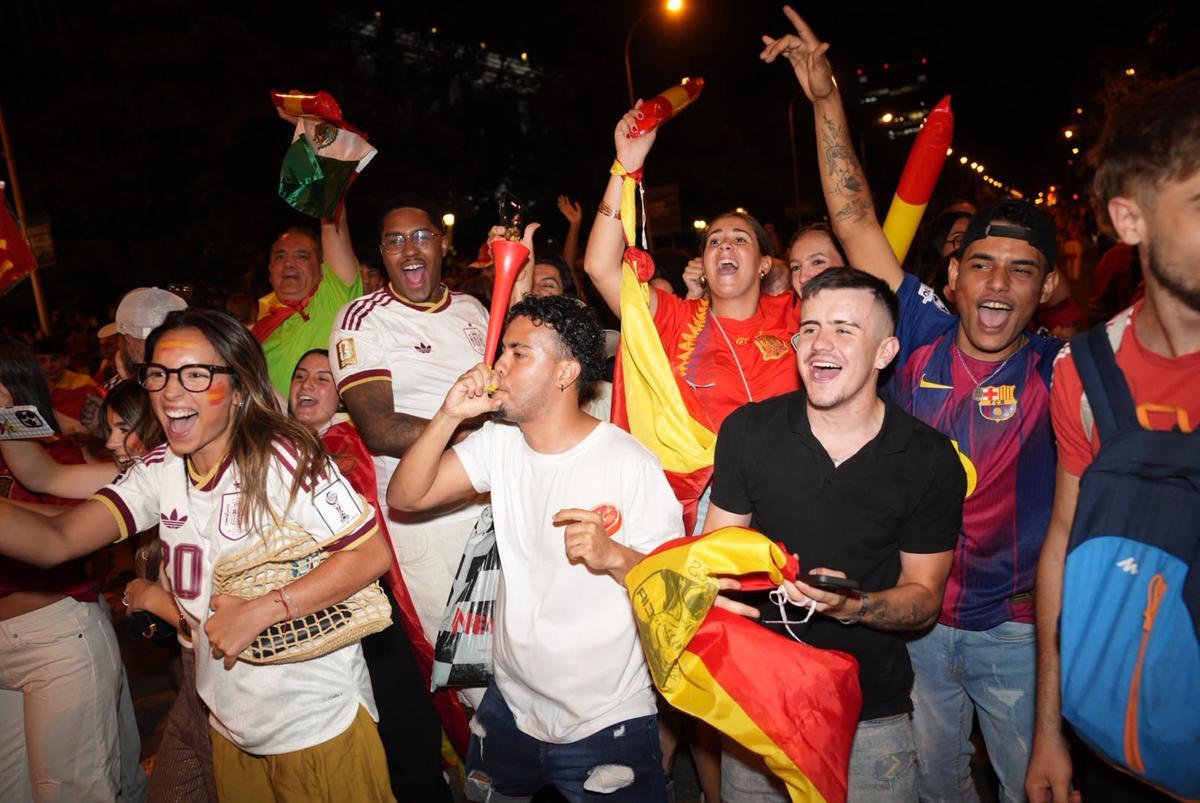 La celebración en Madrid del segundo Mundial ganado por España, en imágenes La celebración en Madrid del segundo Mundial ganado por España, en imágenes