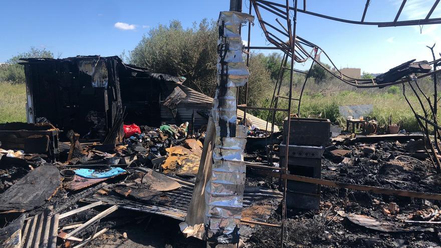El fallecido en el incendio de una chabola en Ibiza es un hombre nacido en Rumanía de 49 años de edad
