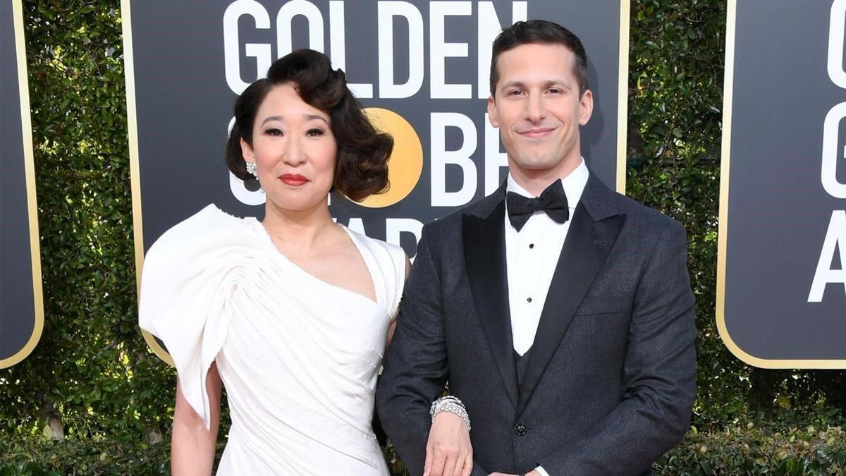 zentauroepp46451434 beverly hills  ca   january 06  hosts sandra oh and andy sam190107205151