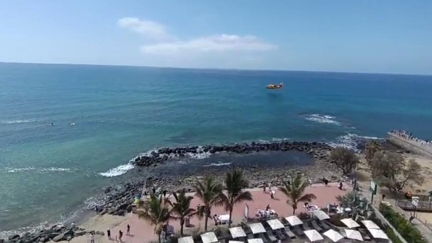 Hidroavión en Maspalomas