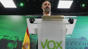 Rueda de prensa de Santiago Abascal