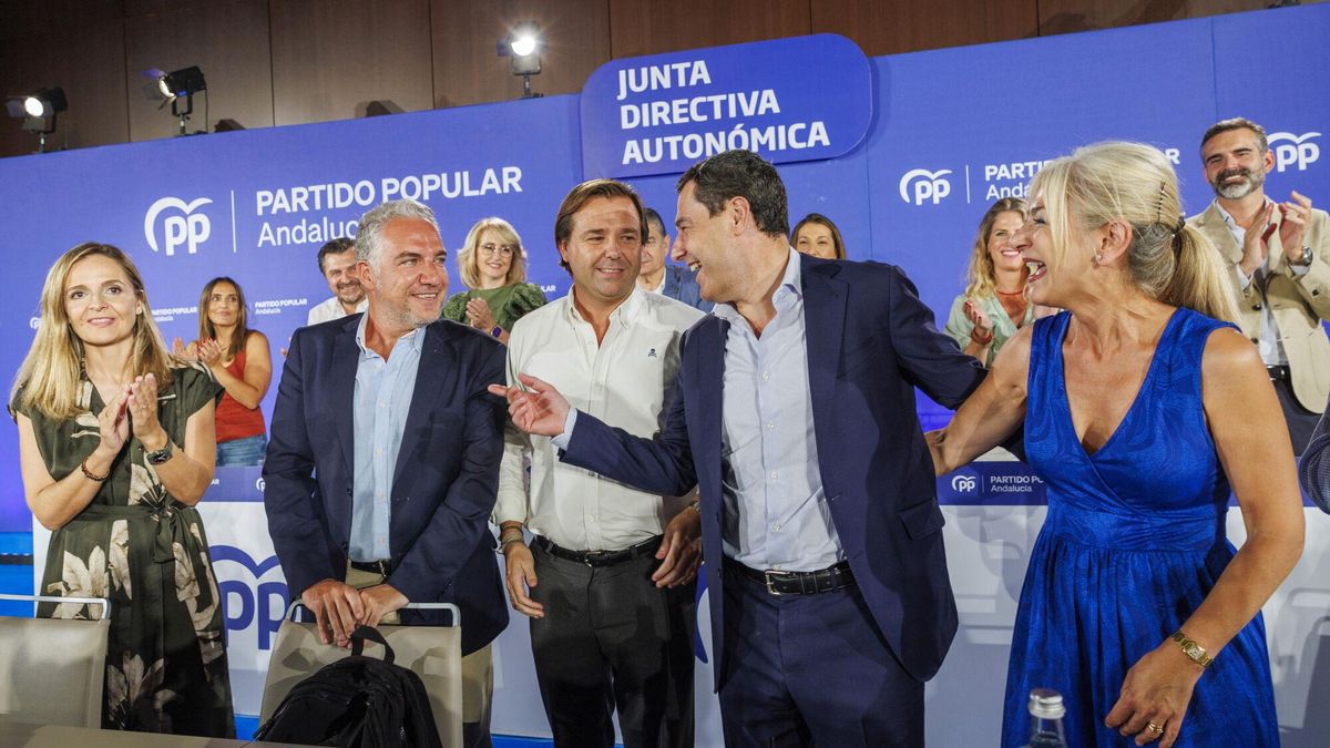 Juanma Moreno en la junta directiva autonómica