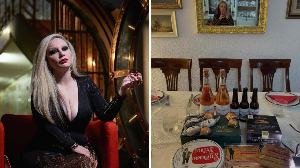 Fabada, turrón y sidra de El Gaitero: así fue el menú navideño de Alaska, "con Asturias en el corazón y en la mesa"