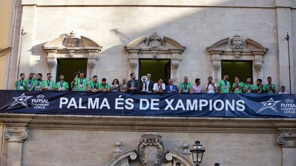 El Mallorca Palma Futsal celebra su UEFA Futsal Champions League