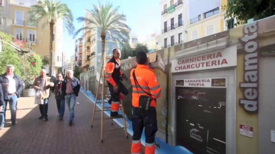 Comienzan las obras para renovar la pecera de la Plaza Nueva de Alicante