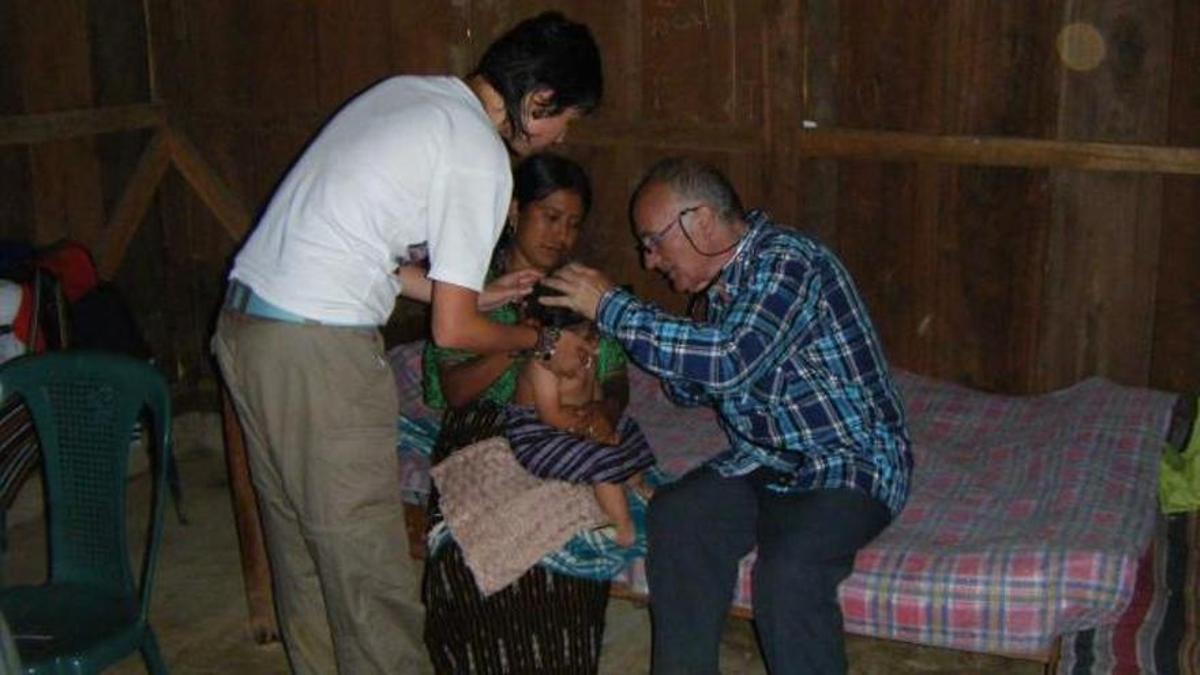 Germán Rodríguez, en una de las campaña de cooperación.