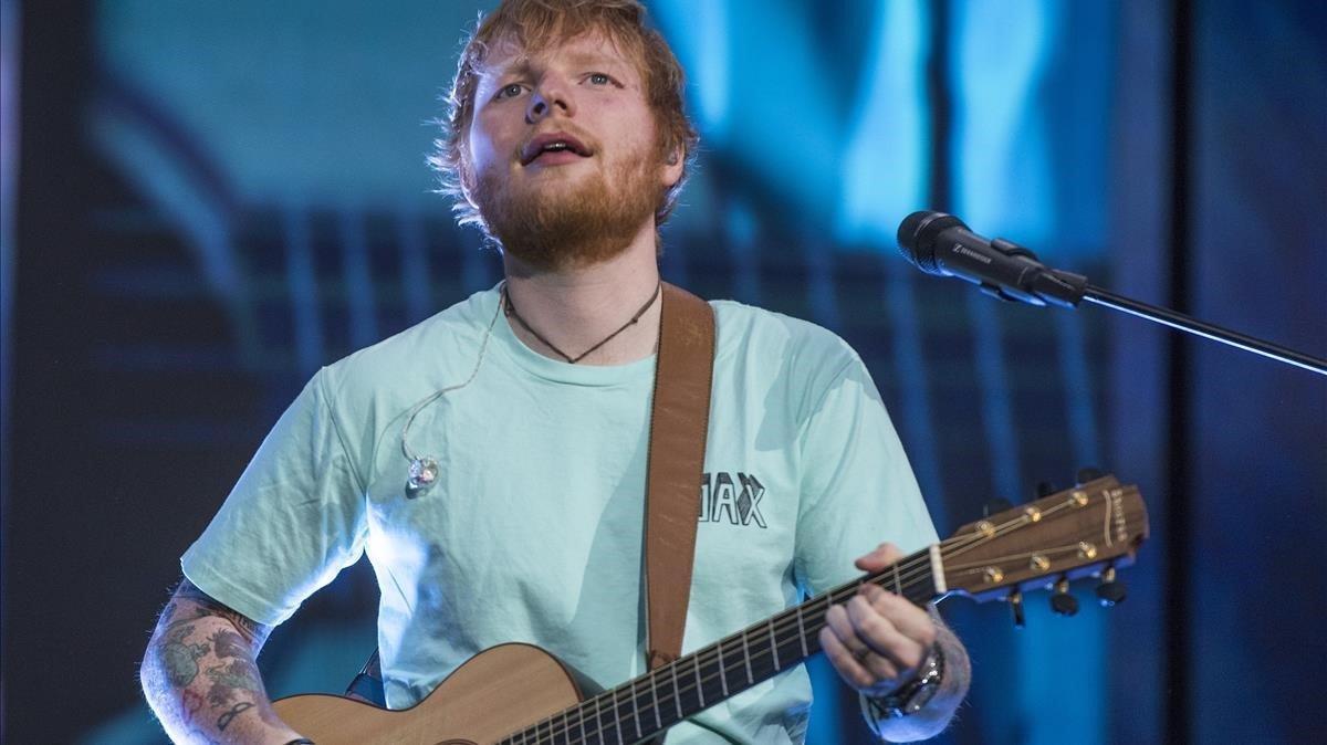 Ed Sheeran, este viernes en el Estadi Olímpic de Barcelona