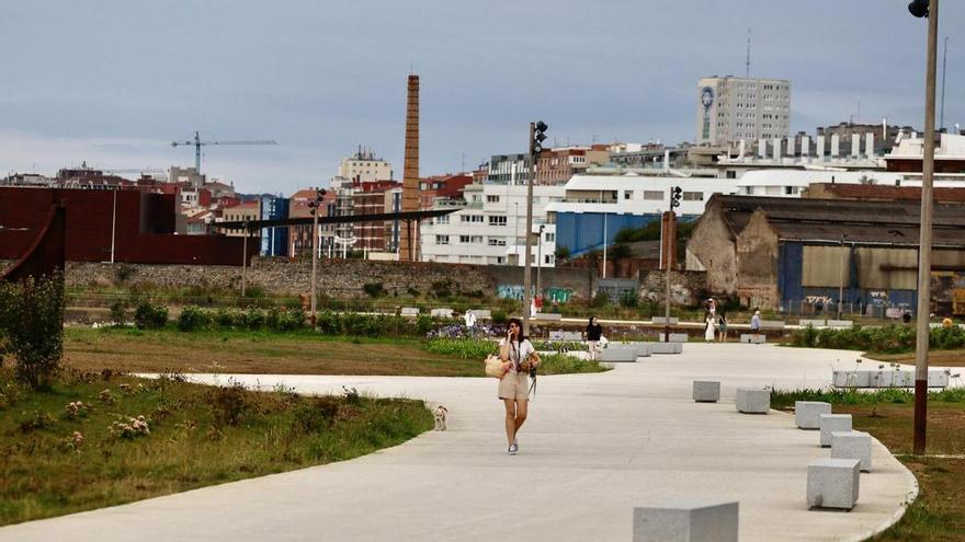 El diseño del área empresarial de Naval Azul, en Gijón, ordena el espacio en nueve parcelas