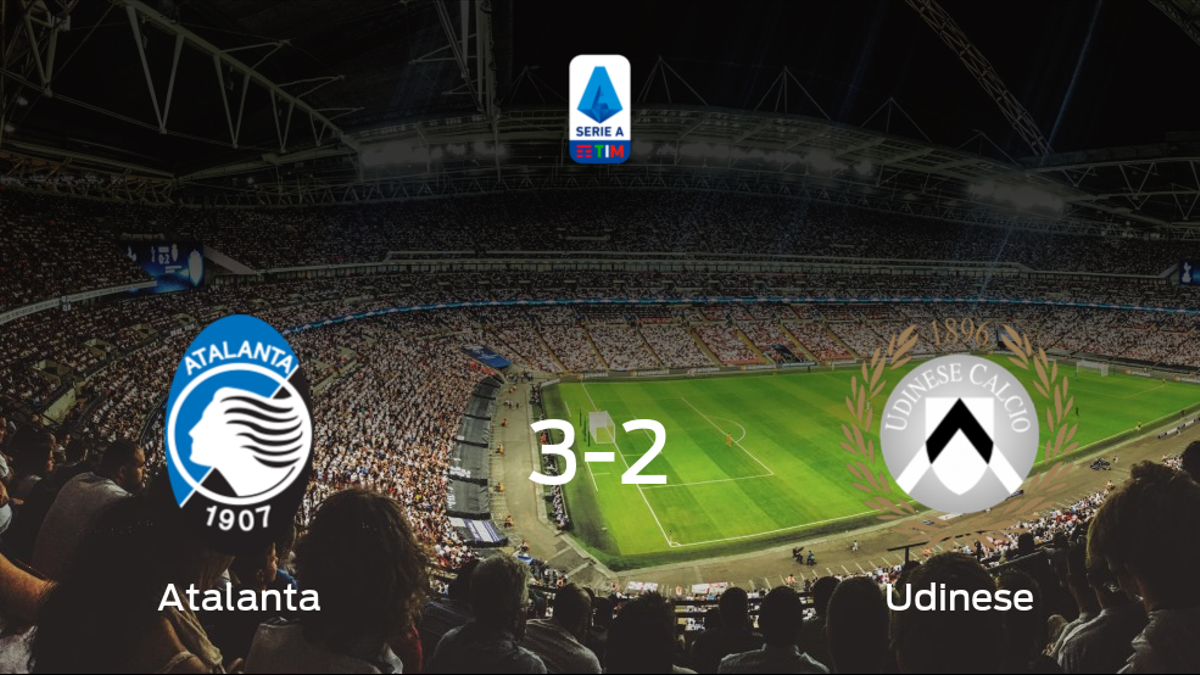 Victoria del Atalanta por 3-2 ante el Udinese