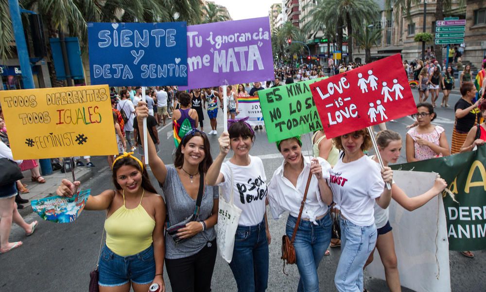 Alicante ondea la bandera del Orgullo LGTBI