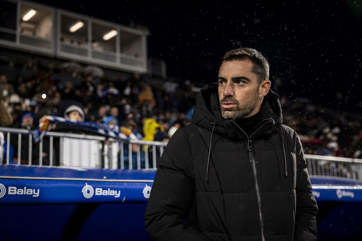 Rubén Sellés, en el partido entre el Real Zaragoza y el Castellón en el Ibercaja Estadio.