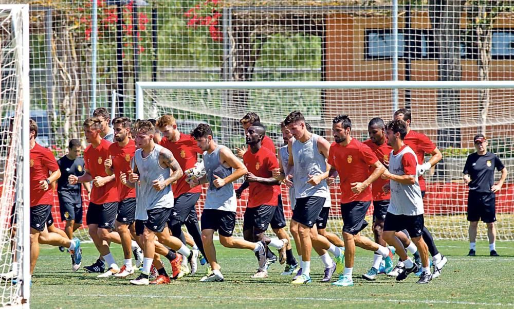 Primera sesión de entrenamiento en Son Bibiloni.