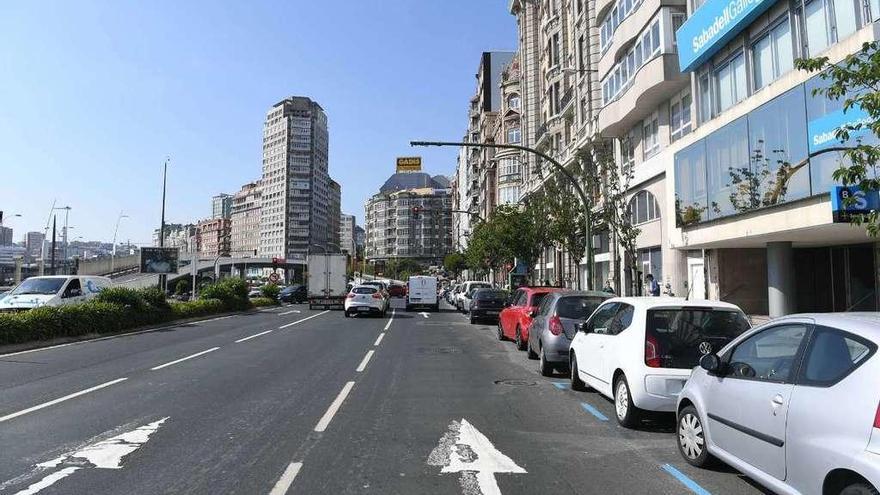 Zona de Linares Rivas por donde está previsto que se habilite un tramo del carril bici.