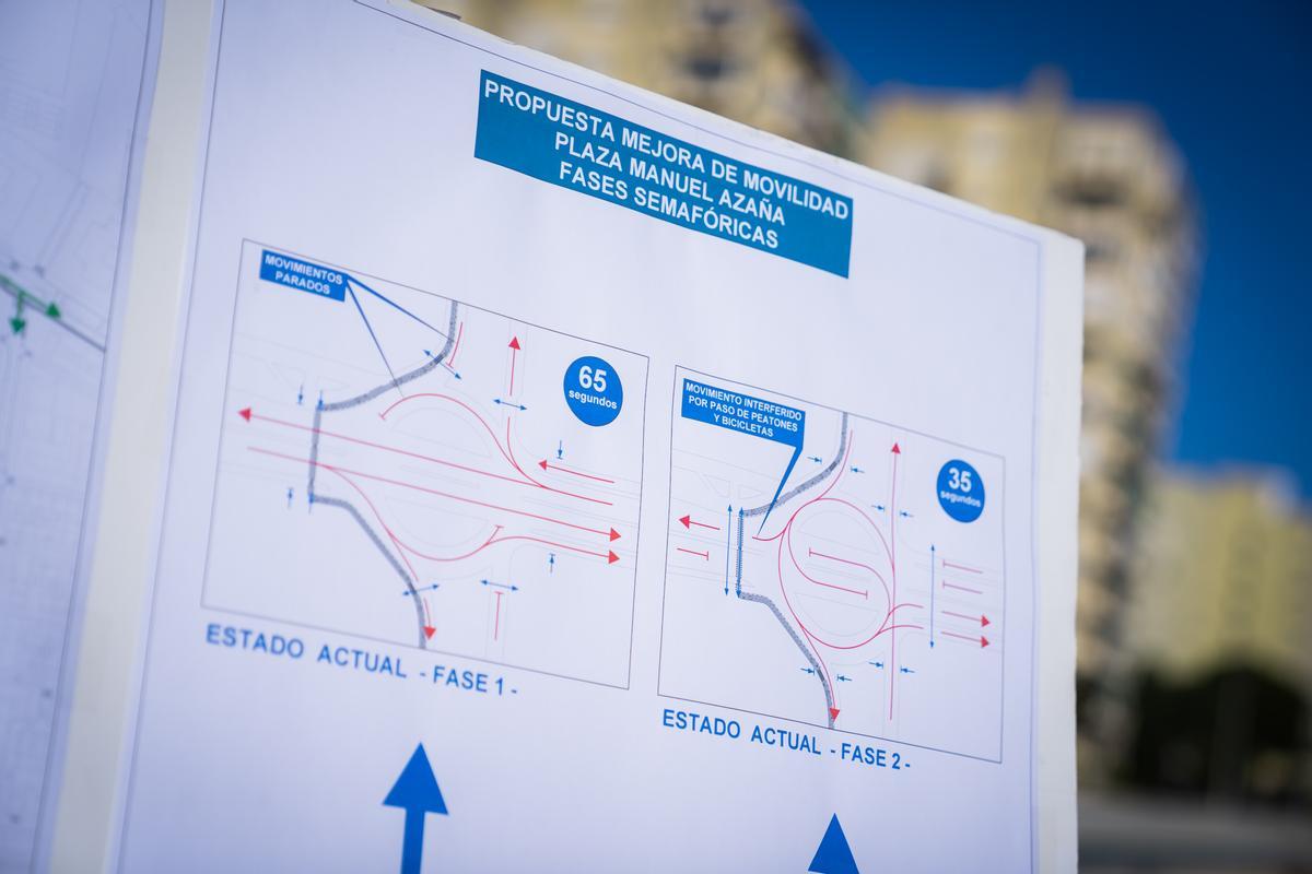 Propuesta para la mejora de la movilidad en la rotonda de Manuel Azaña.