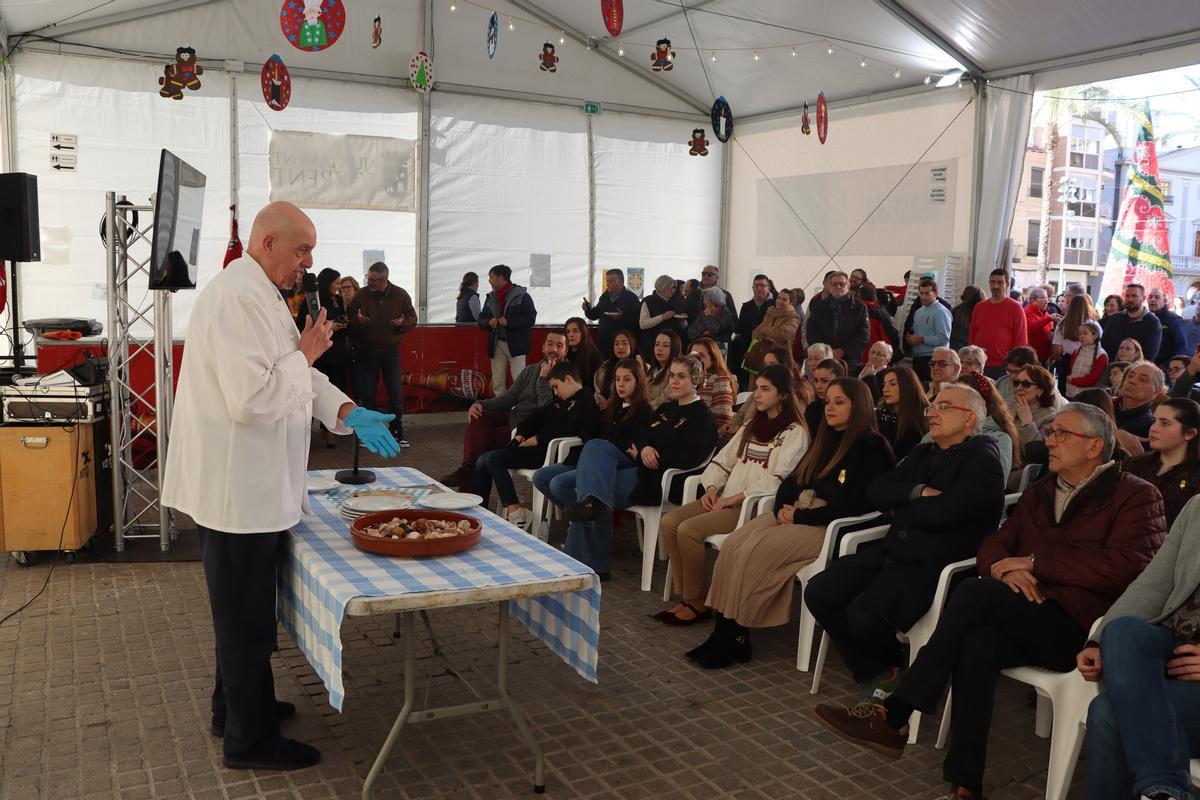 Showcooking de Manolo Marco.