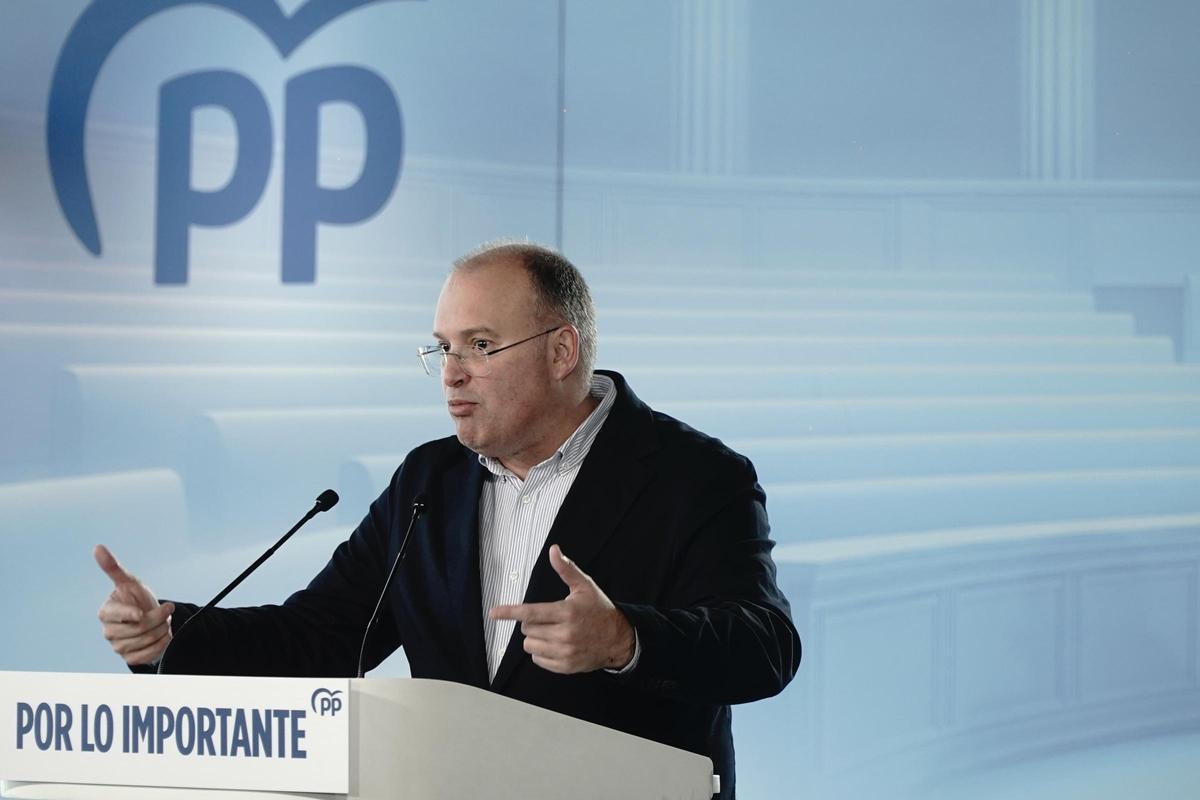 El secretario general del PP, Miguel Tellado.