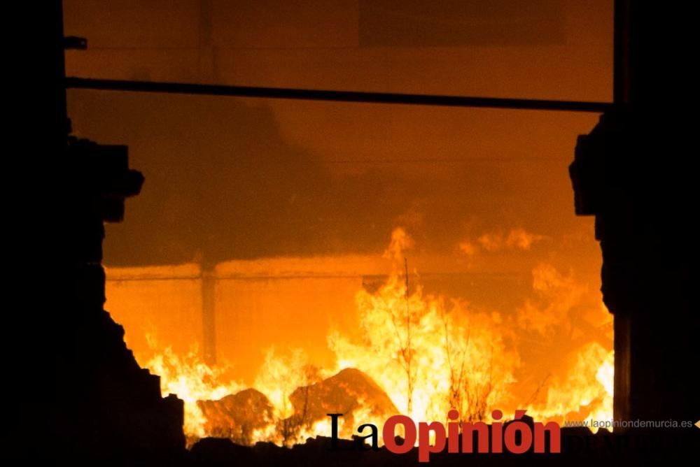 Incendio fábrica de Calzado en Caravaca
