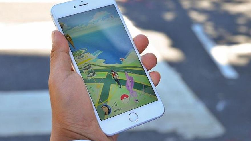 Un jugador de «Pokémon Go».