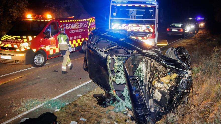 Un muerto y dos heridos en un accidente de tráfico en este pueblo de Salamanca