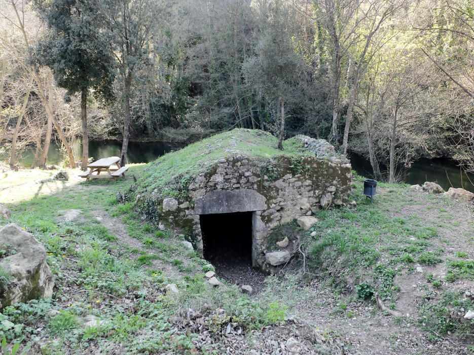 Els molins a tocar la Muga a Pont de Molins