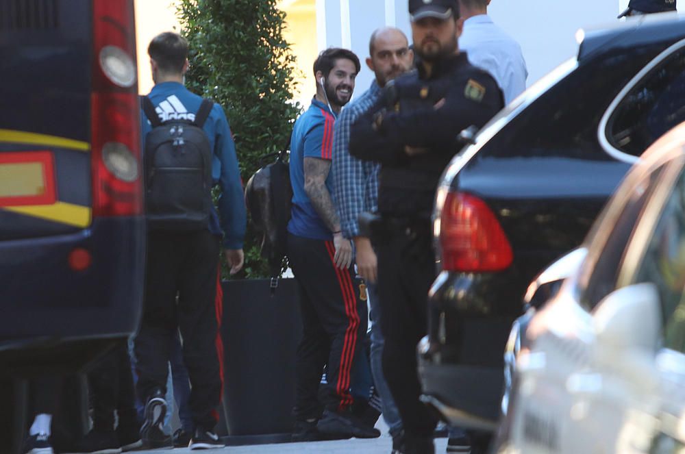 La Roja se concentra en el hotel malagueño de cara al partido amistoso ante Costa Rica en el estadio de La Rosaleda