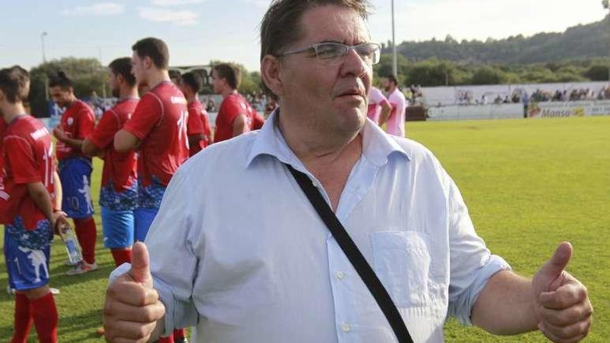 José Manuel Zubiela, presidente del Verín Club de Fútbol. // J. Regal