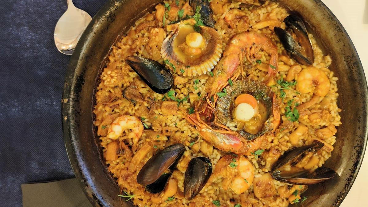 Un arroz en un restaurante de Barcelona.