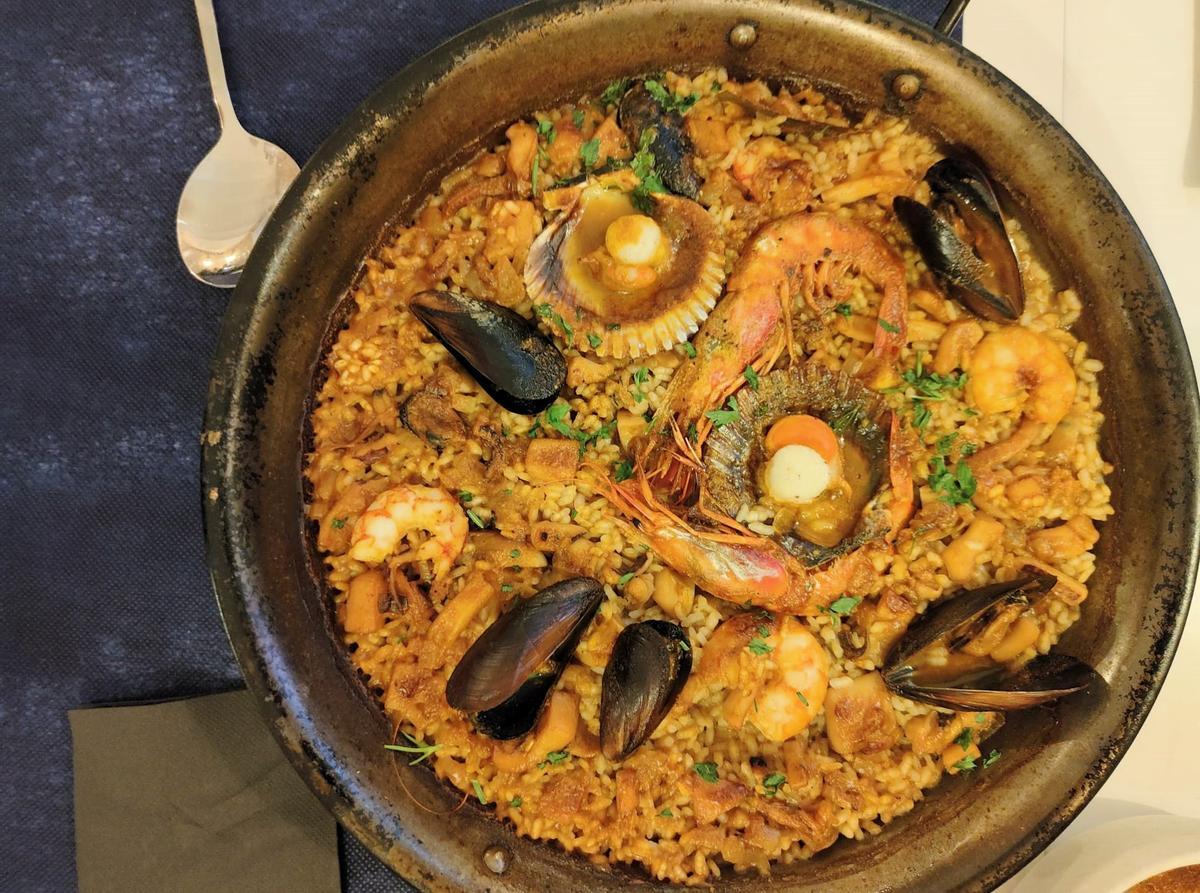 Un arroz en un restaurante de Barcelona.
