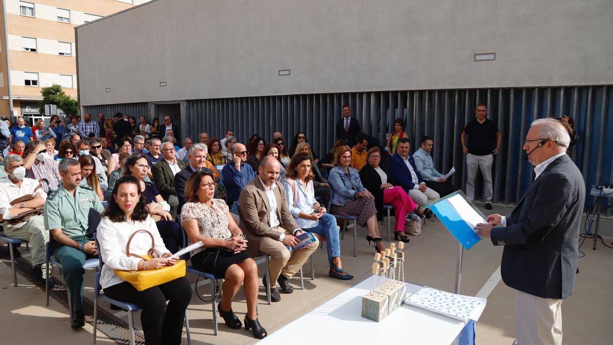 El presidente de Asaenec, Juan Guijo, durante su intervención en el acto organizado por el Día Mundial de la Salud Mental.