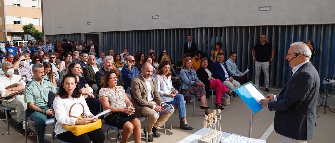 El presidente de Asaenec, Juan Guijo, durante su intervención en el acto organizado por el Día Mundial de la Salud Mental.