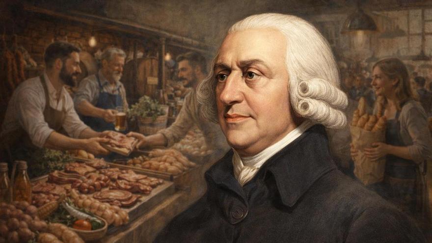 Adam Smith, filósofo y economista: “No es de la benevolencia del carnicero, del cervecero o del panadero de quien esperamos nuestra cena, sino de la consideración de su propio interés”