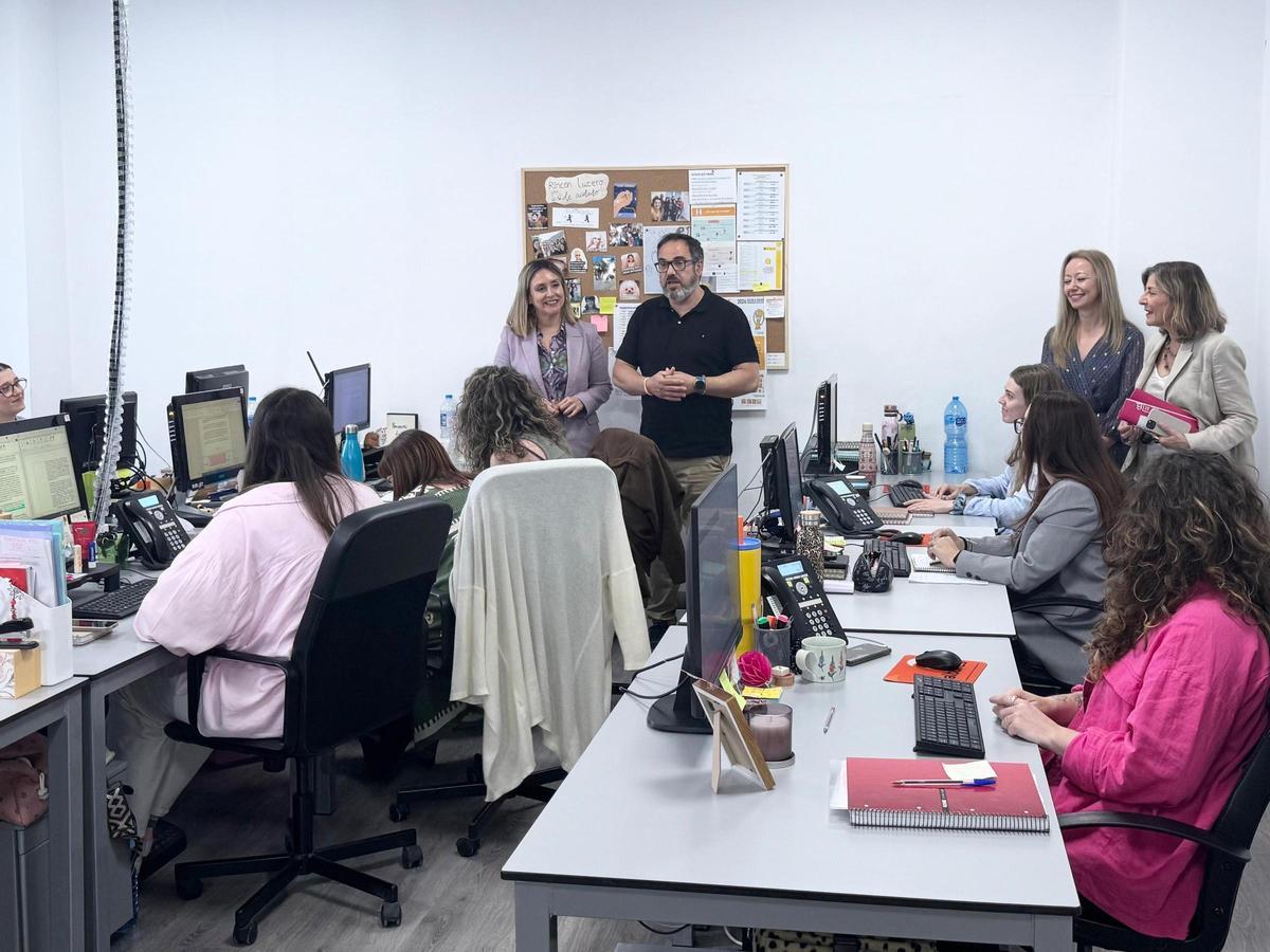 Visita a los profesionales de la Fundación Albores en Murcia.