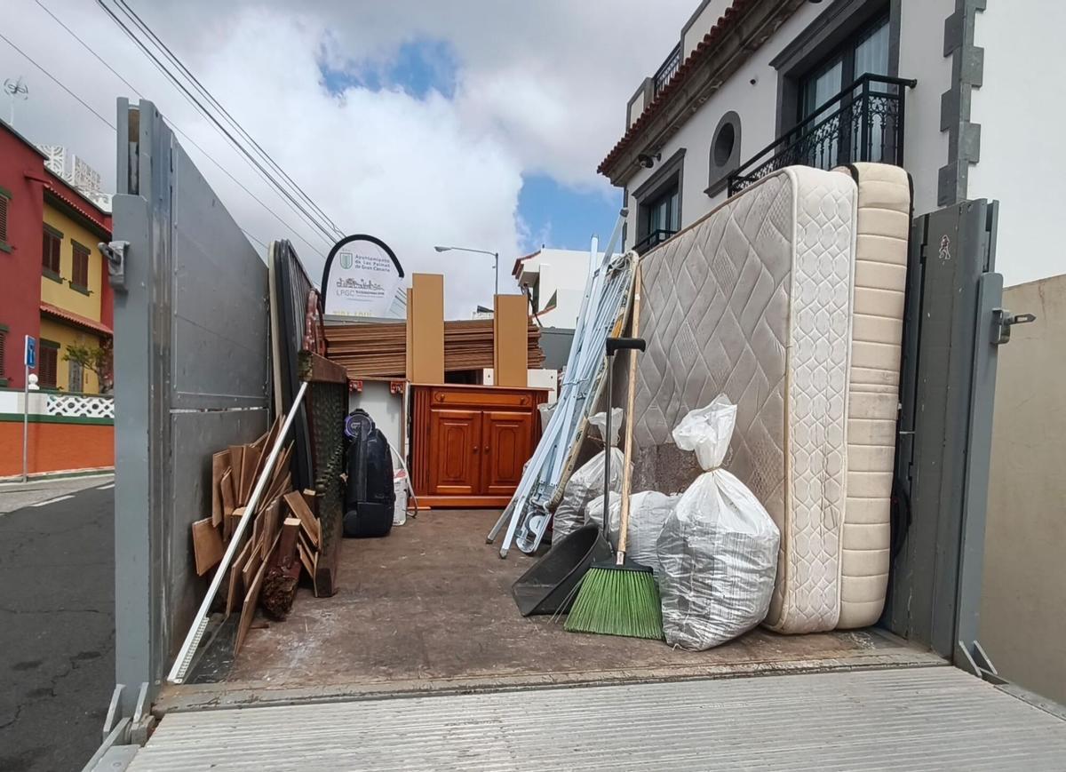 Punto de acopio transitorio en Las Palmas de Gran Canaria