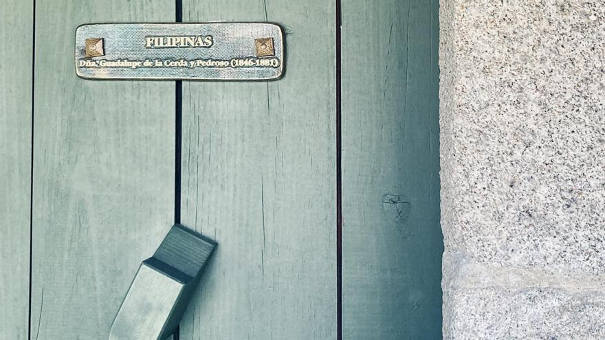 Detalle de la entrada de uno de los cuartos.