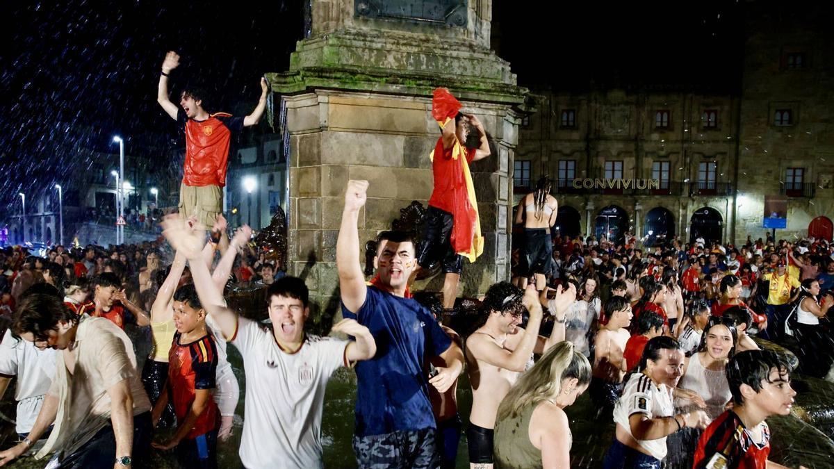 VÍDEO: Gijón celebra la victoria de España en el Mundial.