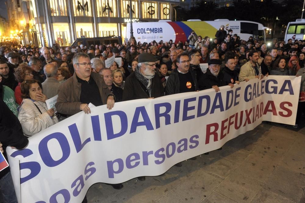 Marcha contra la política de la UE para refugiados