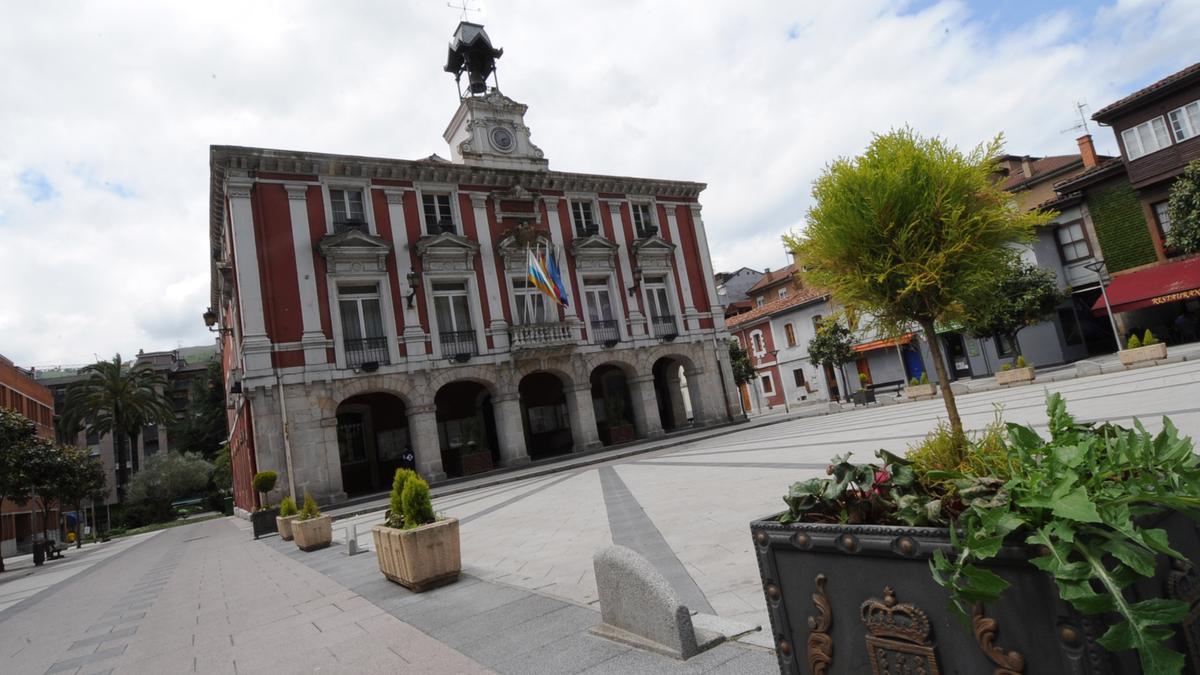 El ayuntamiento de Mieres.