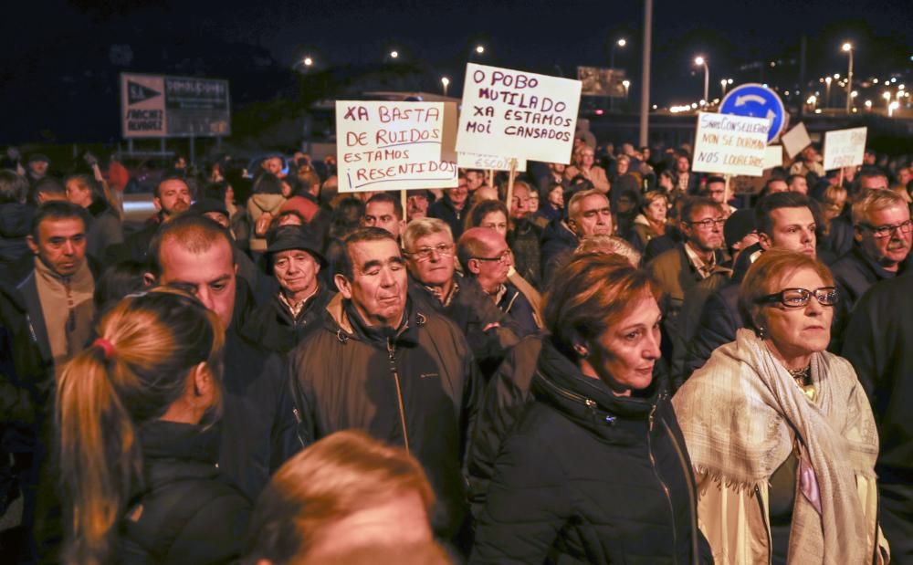 Protesta vecinal contra el peaje de Redondela