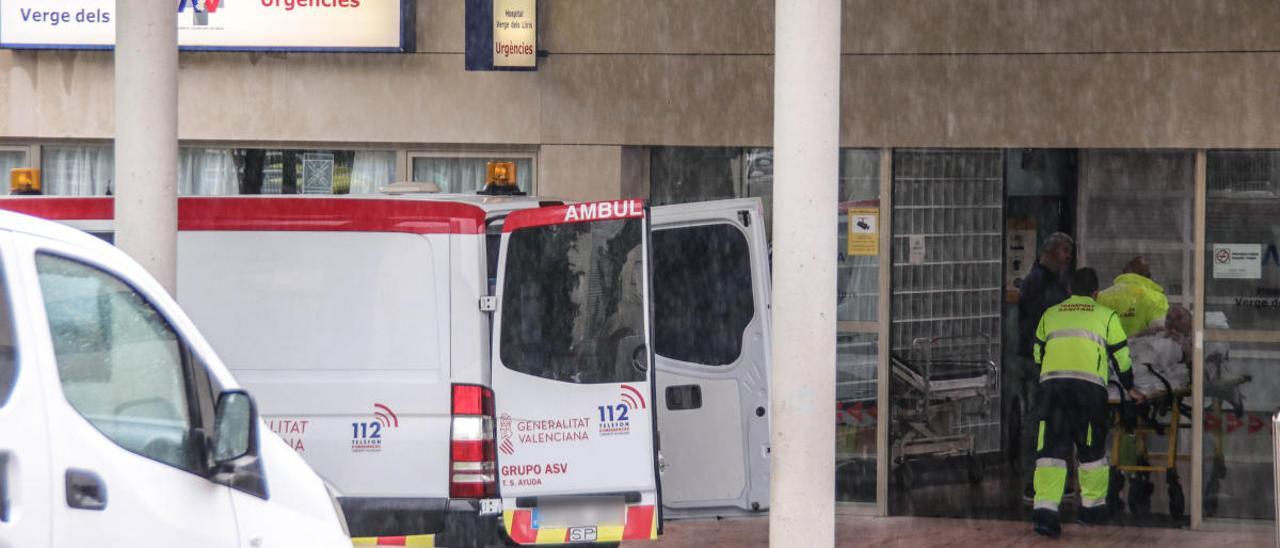 La entrada de Urgencias en el Hospital de Alcoy