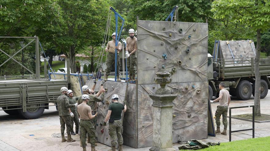 Los preparativos del Día de la Fuerzas Armadas en Oviedo: récord de invitados en la ciudad