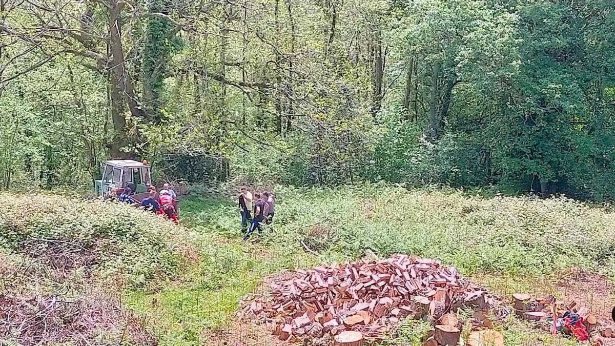 Rescate de un herido en NAVA.