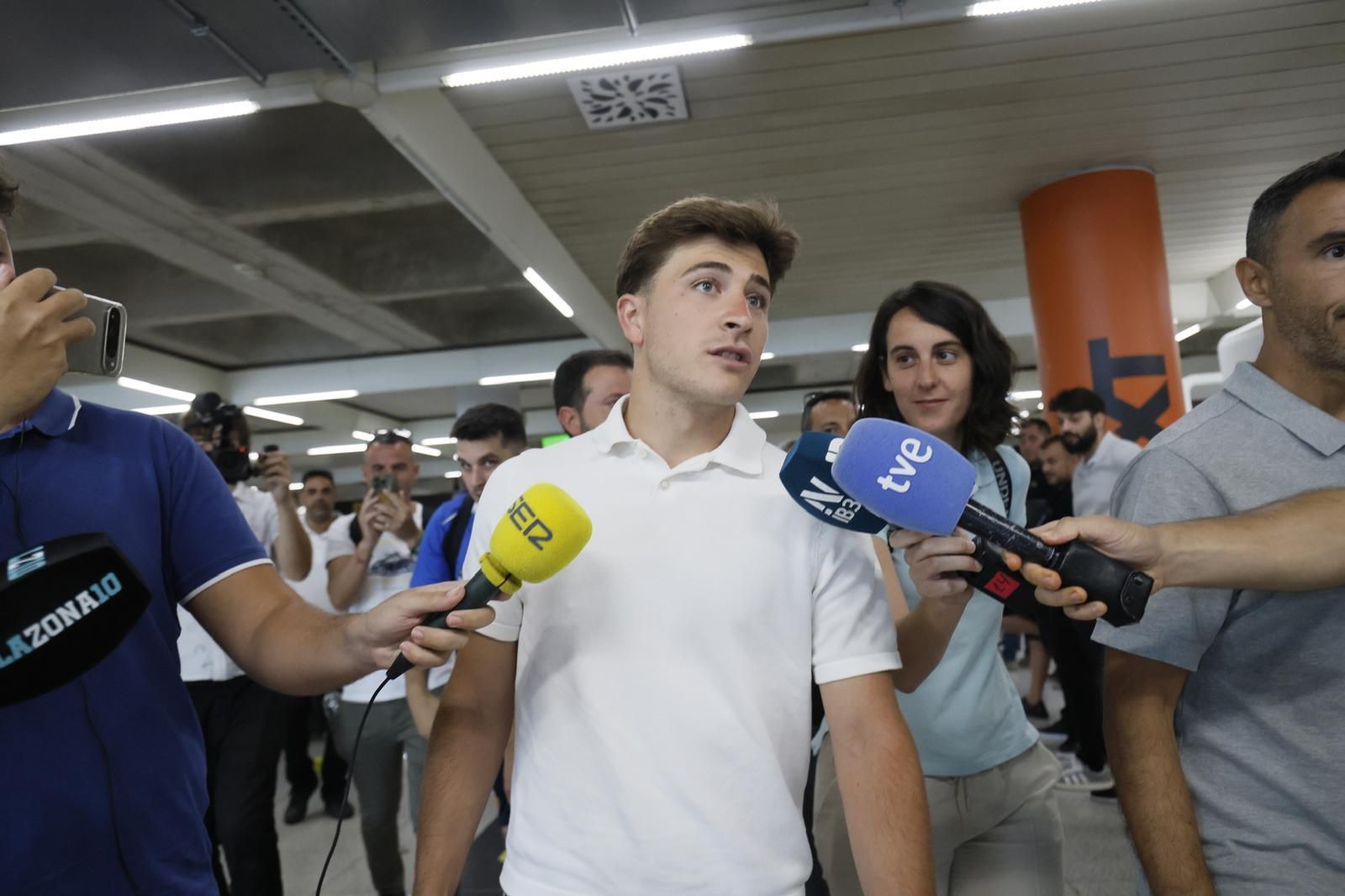 Pablo Torre, nuevo jugador del Real Mallorca, llega a Palma