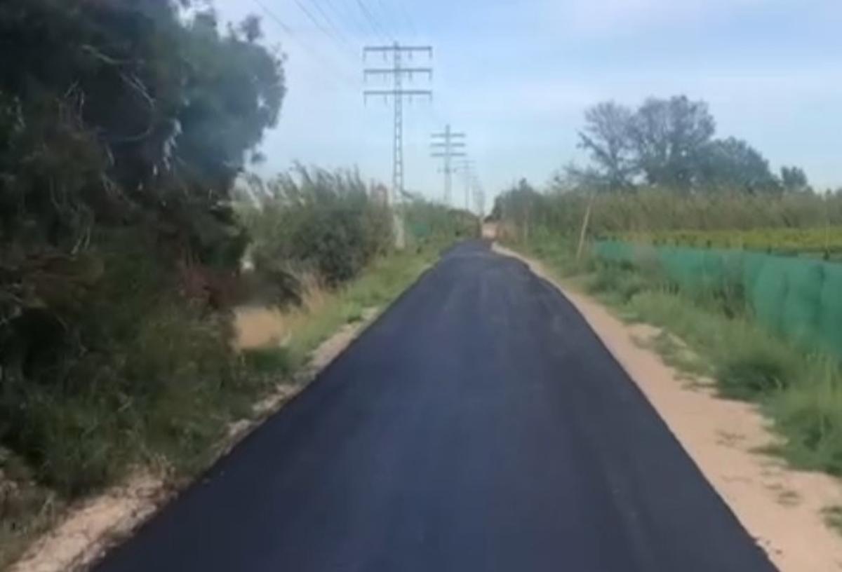 El nuevo firme de la Vía Verde de Dénia