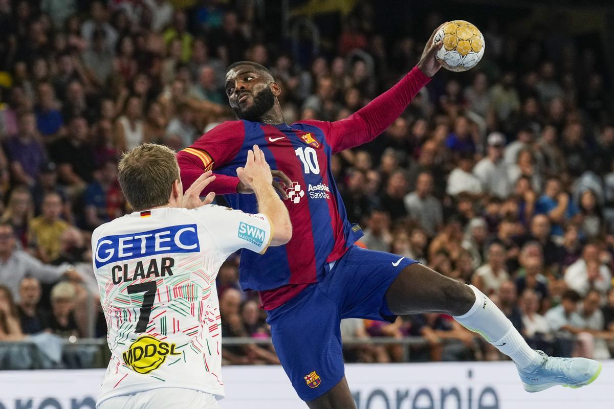 32-20. El Barça arrolla al Magdeburgo, su bestia negra 32-20. El Barça arrolla al Magdeburgo, su bestia negra
