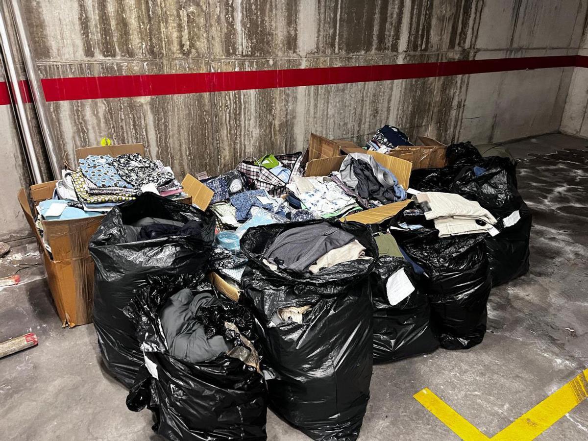 Imagen de la mercancía robada y requisada por Mossos