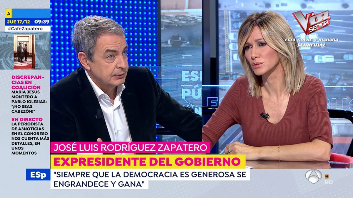 Zapatero en 'Espejo público'